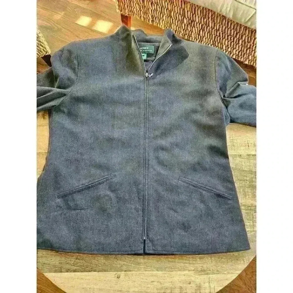 Lauren Ralph Lauren Women's Wool Jacket Size 10 Zip Up Light Weight - Picture 8 of 11